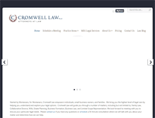 Tablet Screenshot of cromwellpllc.com
